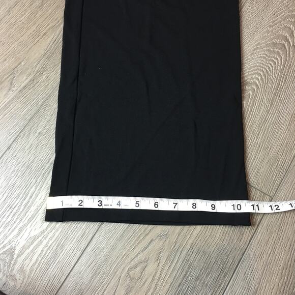 Max Studio Womens Wide Leg Elastic Waist Career Pants Black Medium - Picture 9 of 9